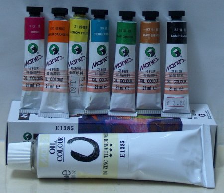 Maries Oil Paint Colour Chart