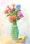 Eremenko Vitaly: Flowers in glass Vase