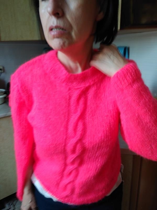 Bright Pink Jumper with Texture