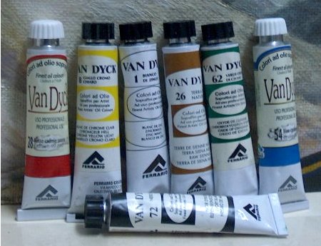 Van-Dyck Ferrario Oil paints.