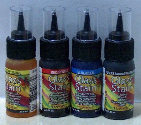 Production DecoArt Glass Stain paints