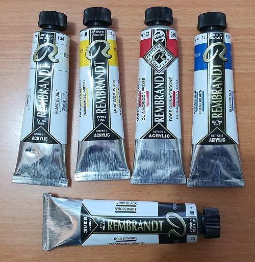 Production Rembrandt Acrylic Paints